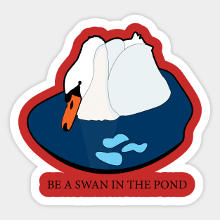 Swan Sticker